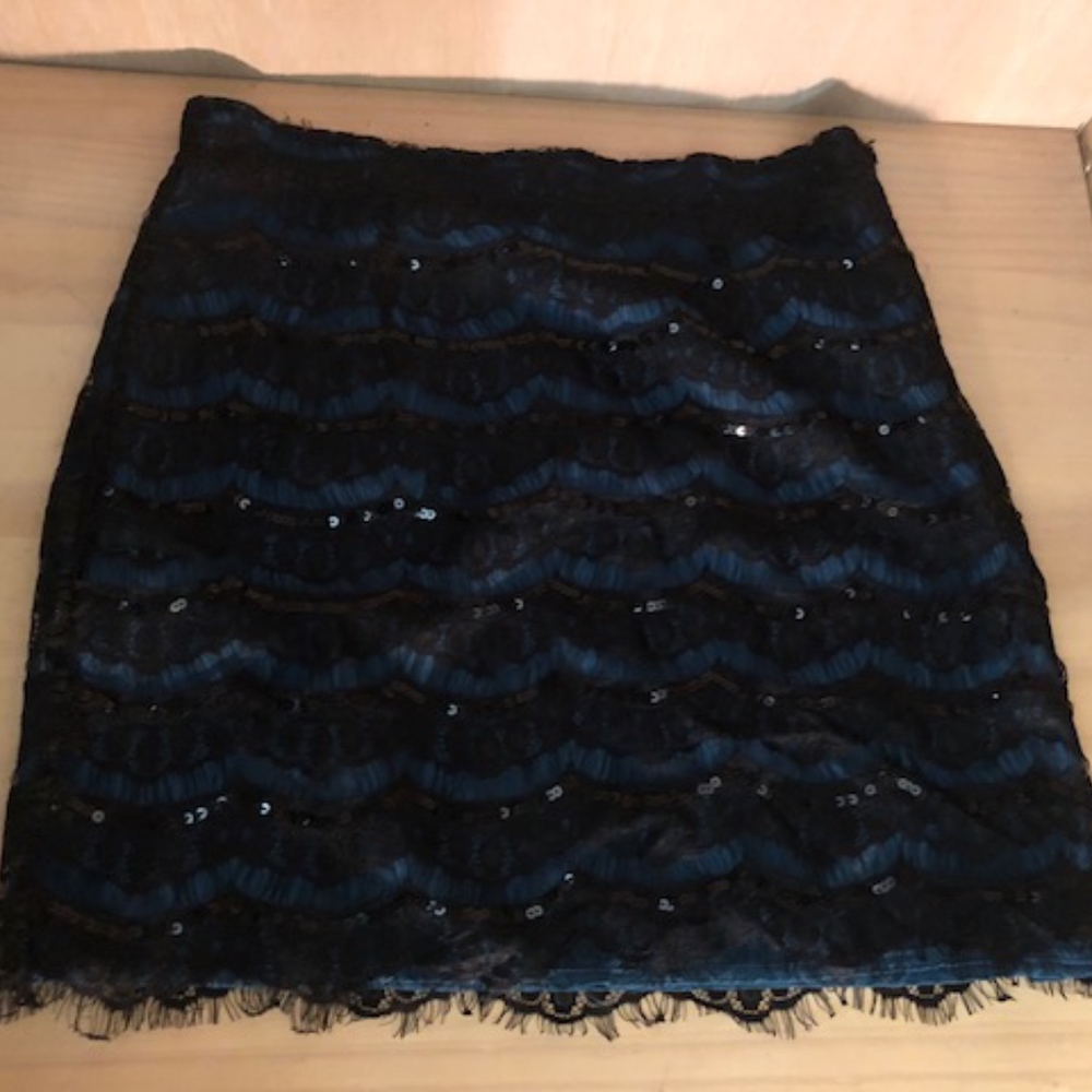 Annabelle Sequin Two Tone Skirt